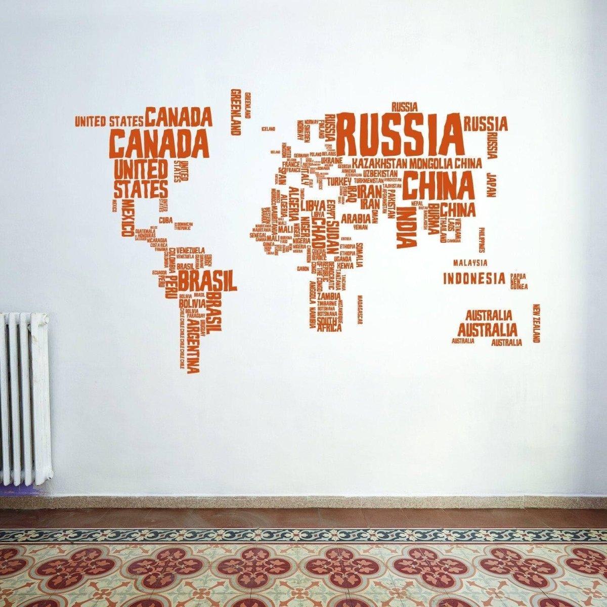 World Expedition Wall Sticker