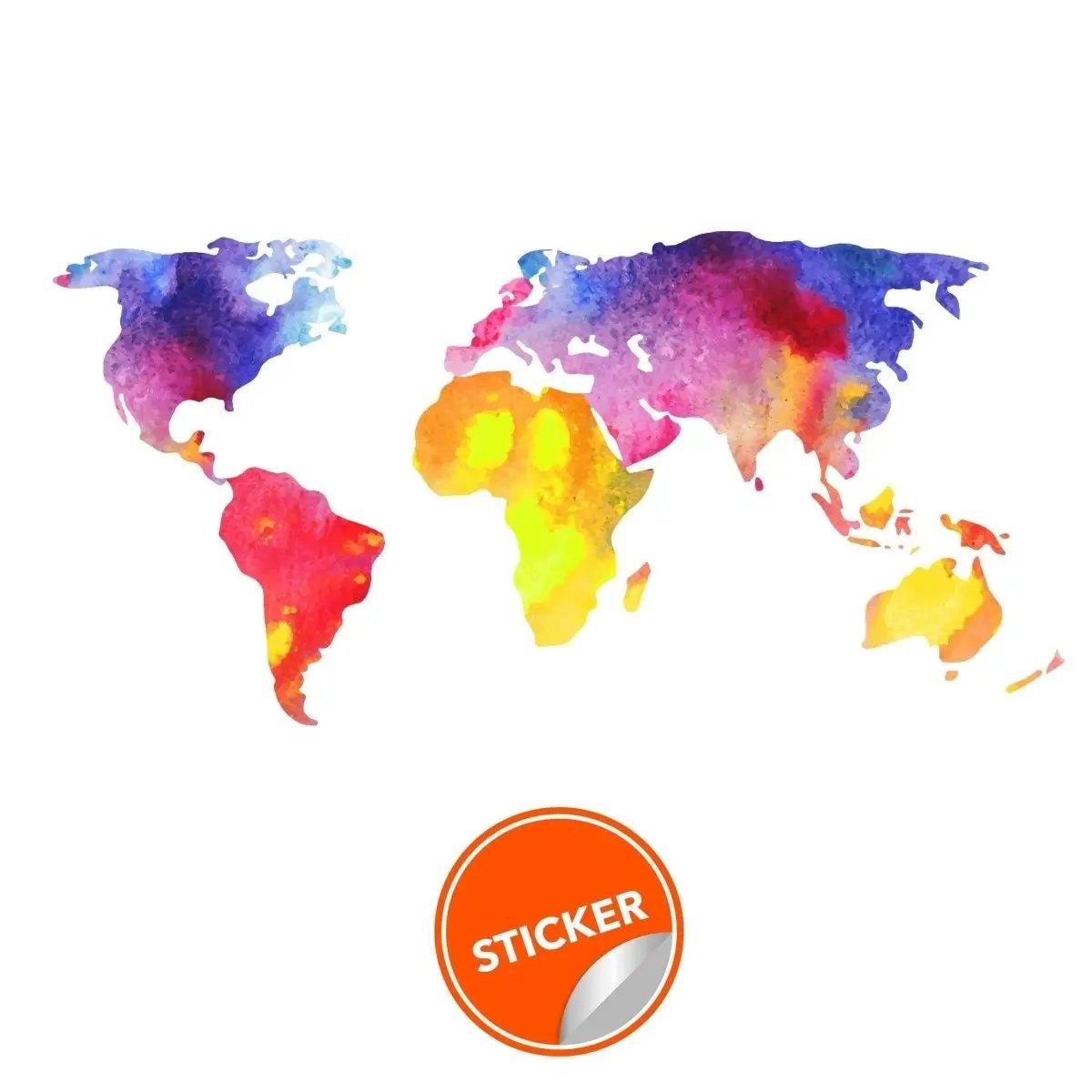 Global Journey World Masterpiece Wall Decal Sticker - Thumbnail 5