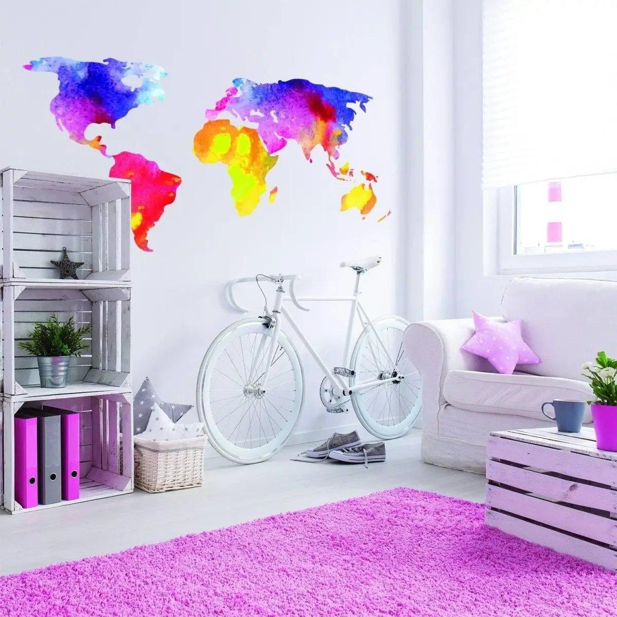 Global Journey World Masterpiece Wall Decal Sticker - Thumbnail 4