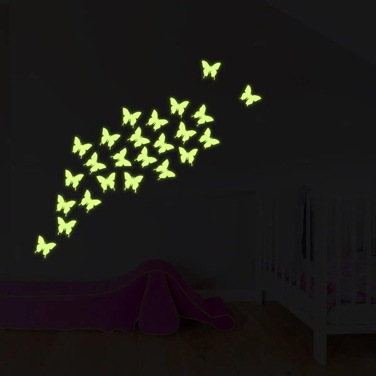 24x The Flying Butterfly Glow at Night Decal - Thumbnail 5