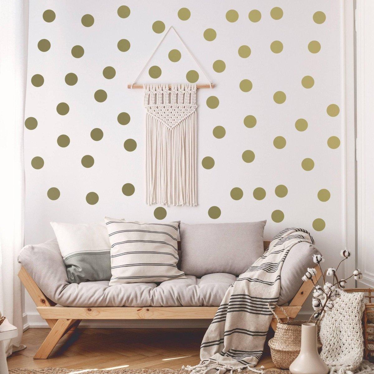 Elegant Gold Circle Wall Decals - Thumbnail 3