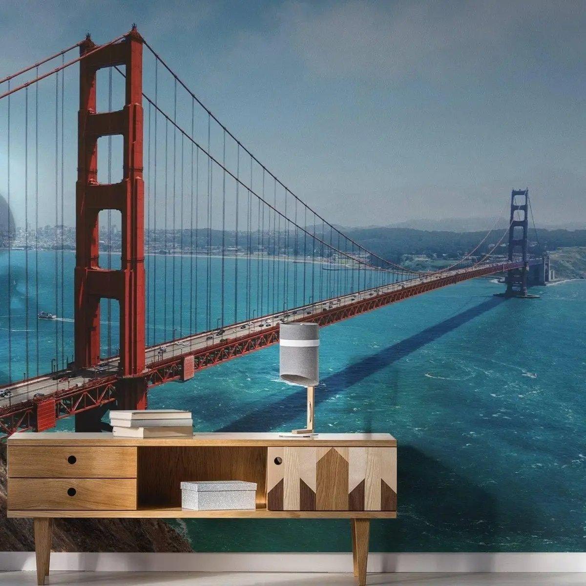Golden Gate Bridge Vinyl Wall Decal - Thumbnail 4