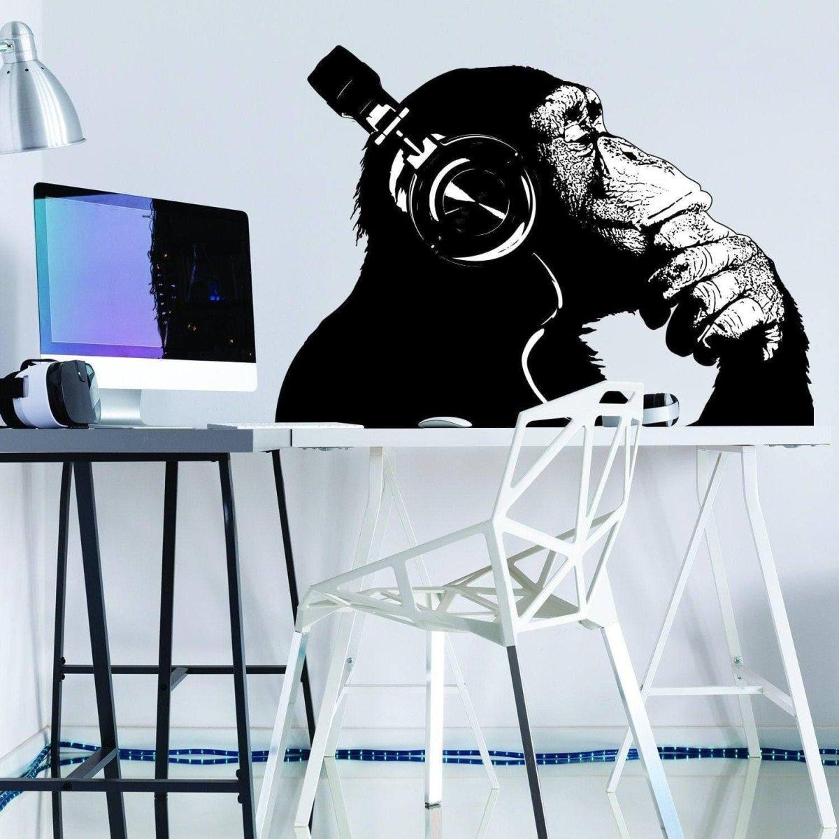 Street Art Gorilla Graffiti Wall Decal - Thumbnail 3