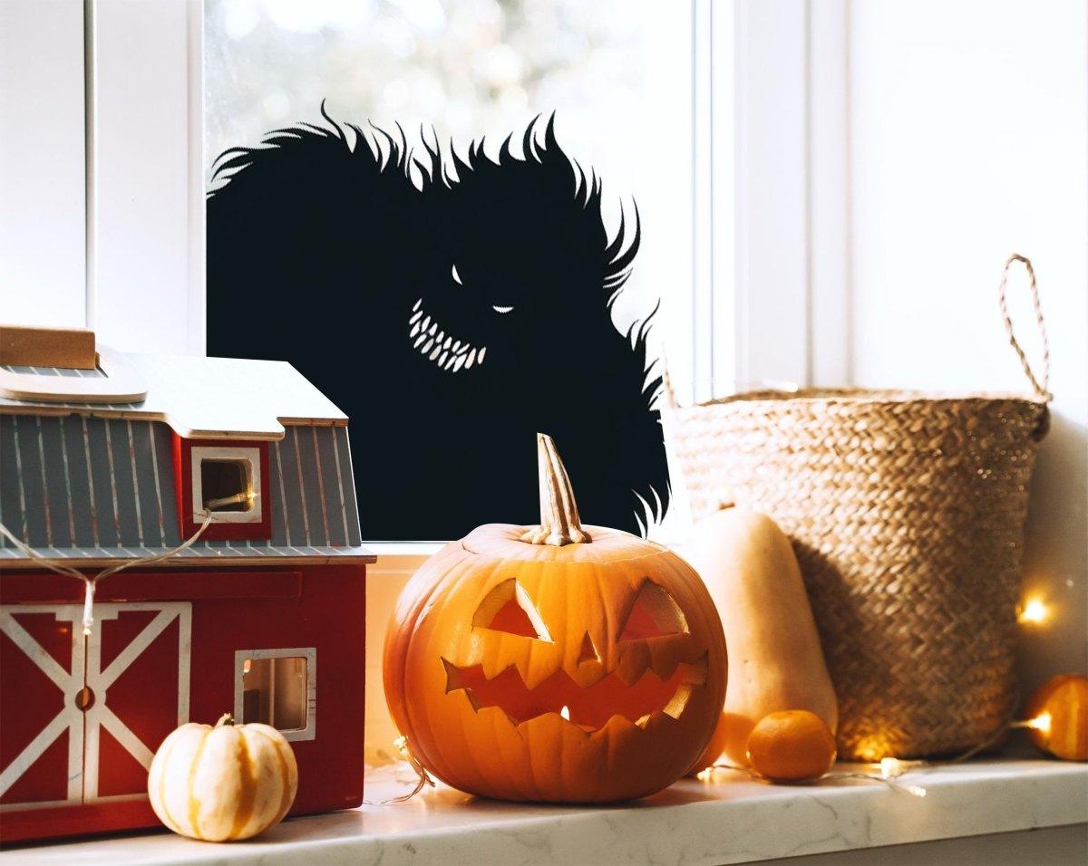 Halloween Monster Window Decal Creepy Silhouette Stickers - Thumbnail 3