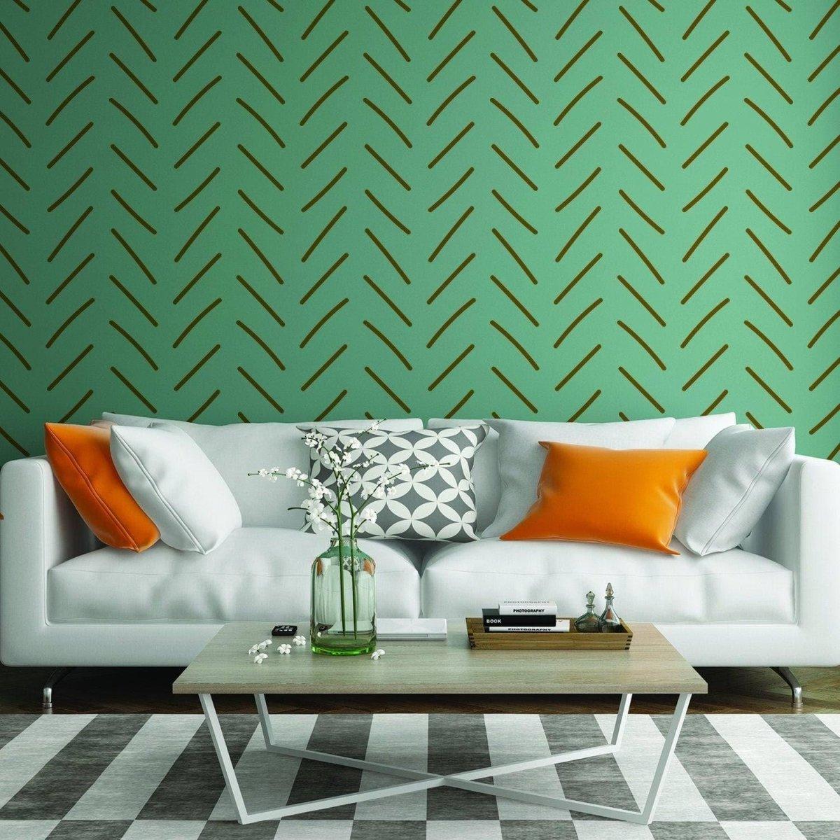 Peel and Stick Herringbone Wall Stickers - Thumbnail 5