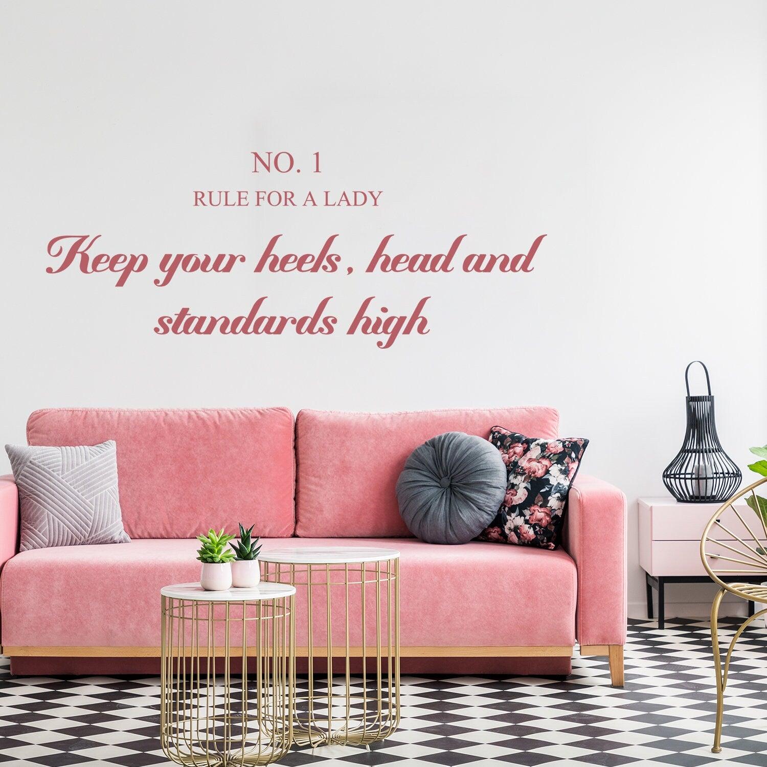 Rule For A Lady Wall Sticker - Thumbnail 2