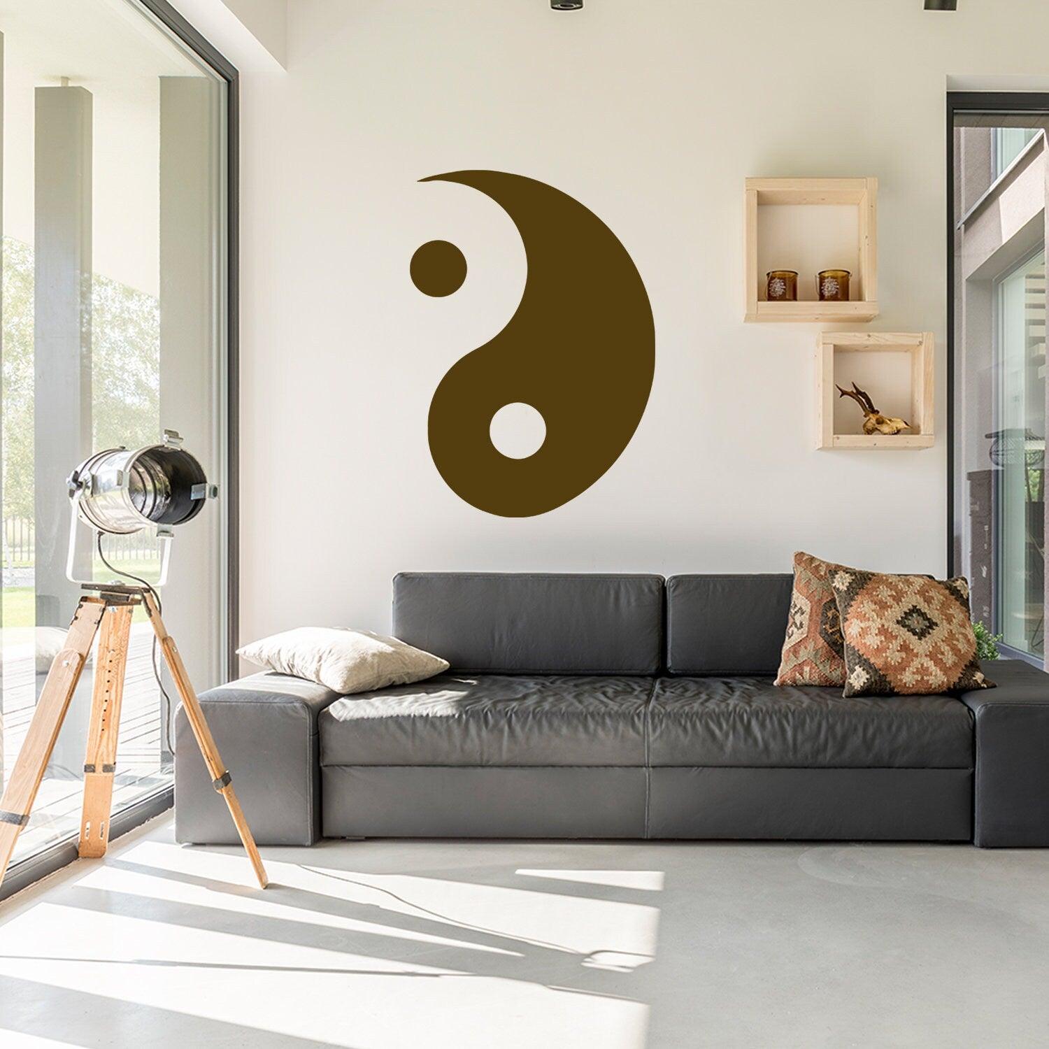 Yang Yin Wall Sticker Vinyl Decal - Thumbnail 2