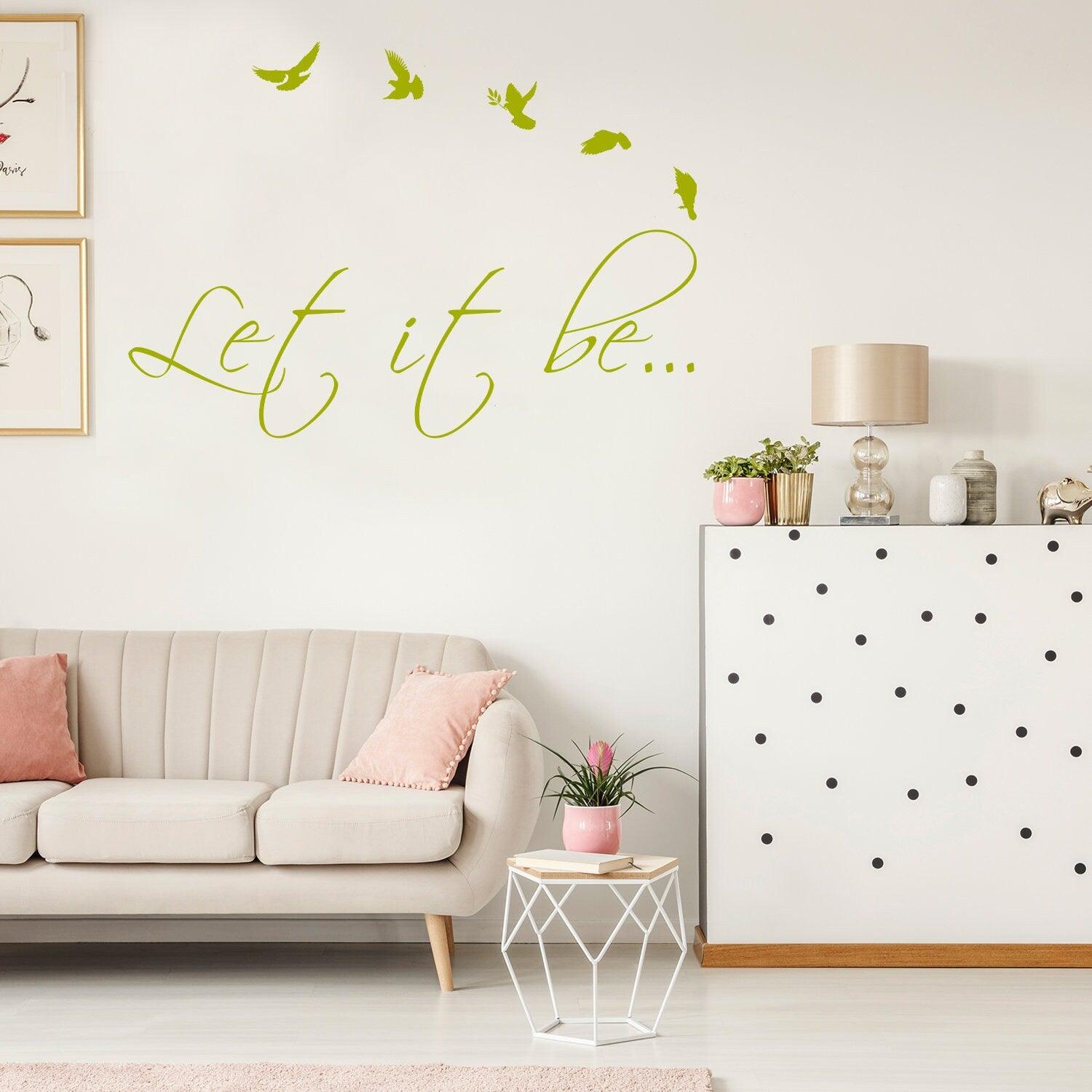Let It Be Wall Sticker - Lets Go Love Vinyl Decal