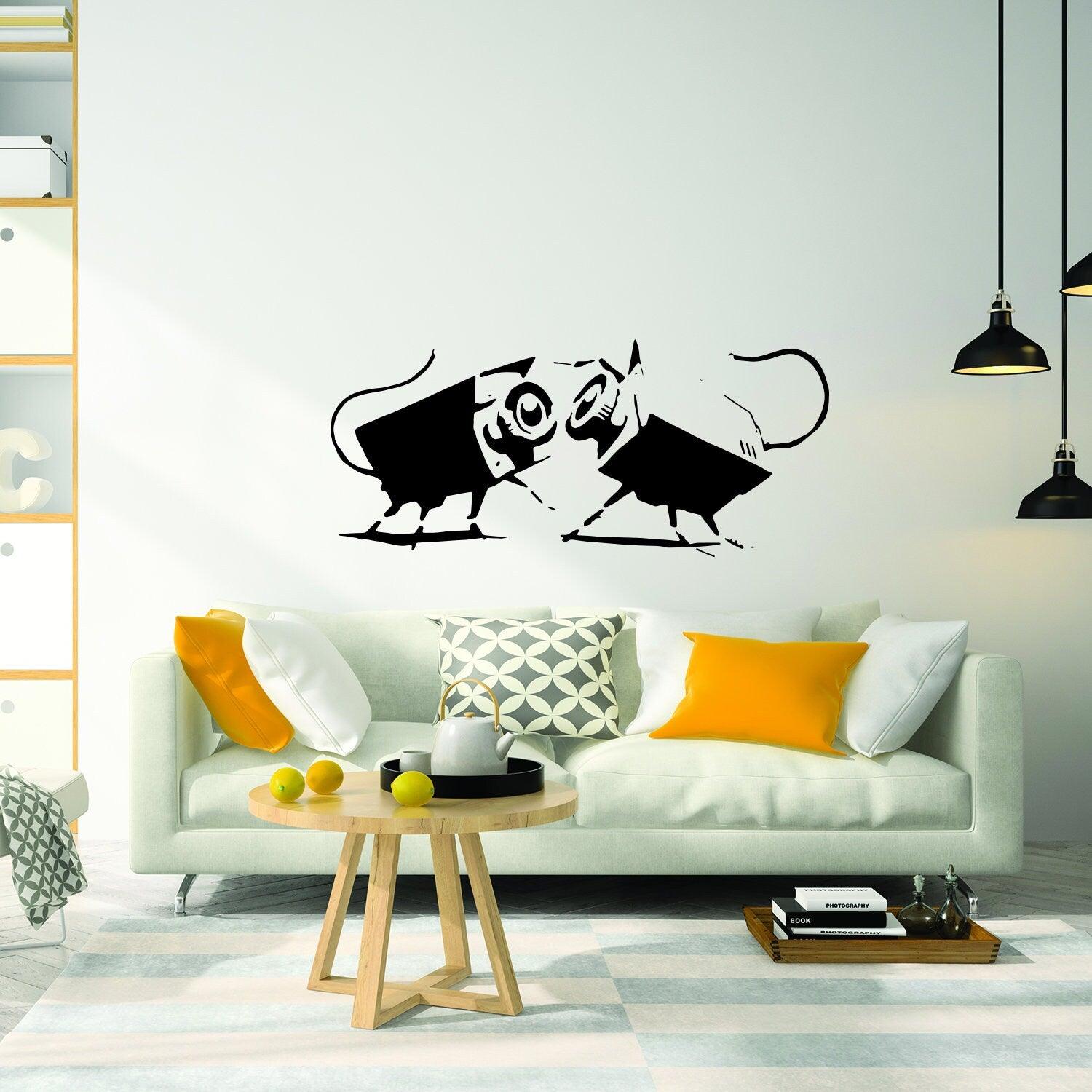 Banksy CCTV Wall Art Vinyl Sticker - Thumbnail 4