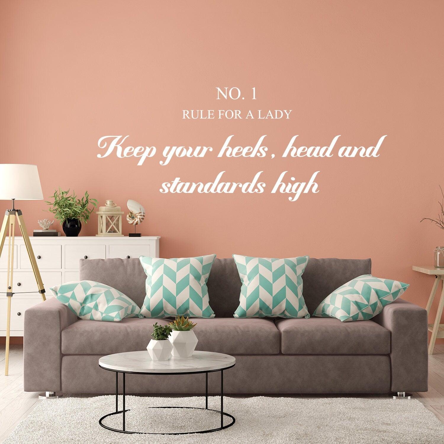 Rule For A Lady Wall Sticker - Thumbnail 4