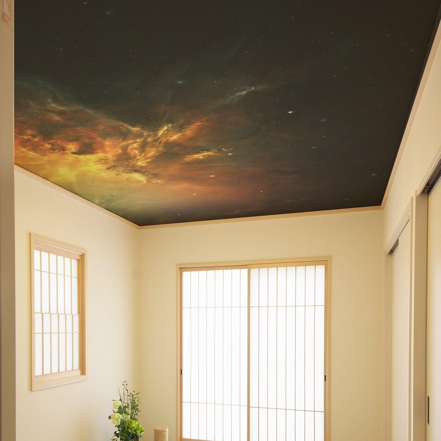 Space Theme Ceiling Vinyl Sticker - Star The Universe Galaxy Art Decor - Thumbnail 3