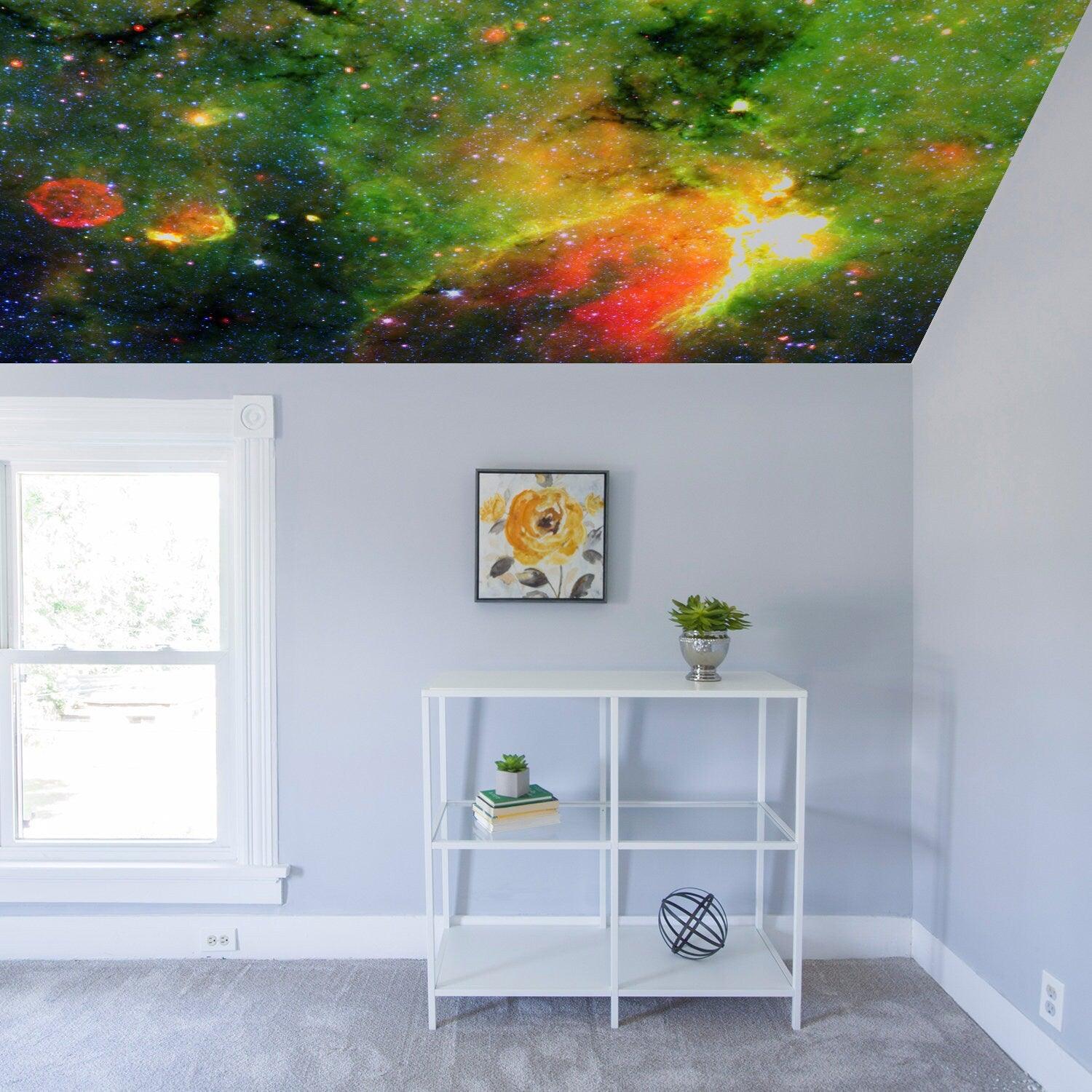 Space Theme Ceiling Vinyl Sticker - Star The Universe Galaxy Art Decor - Thumbnail 4