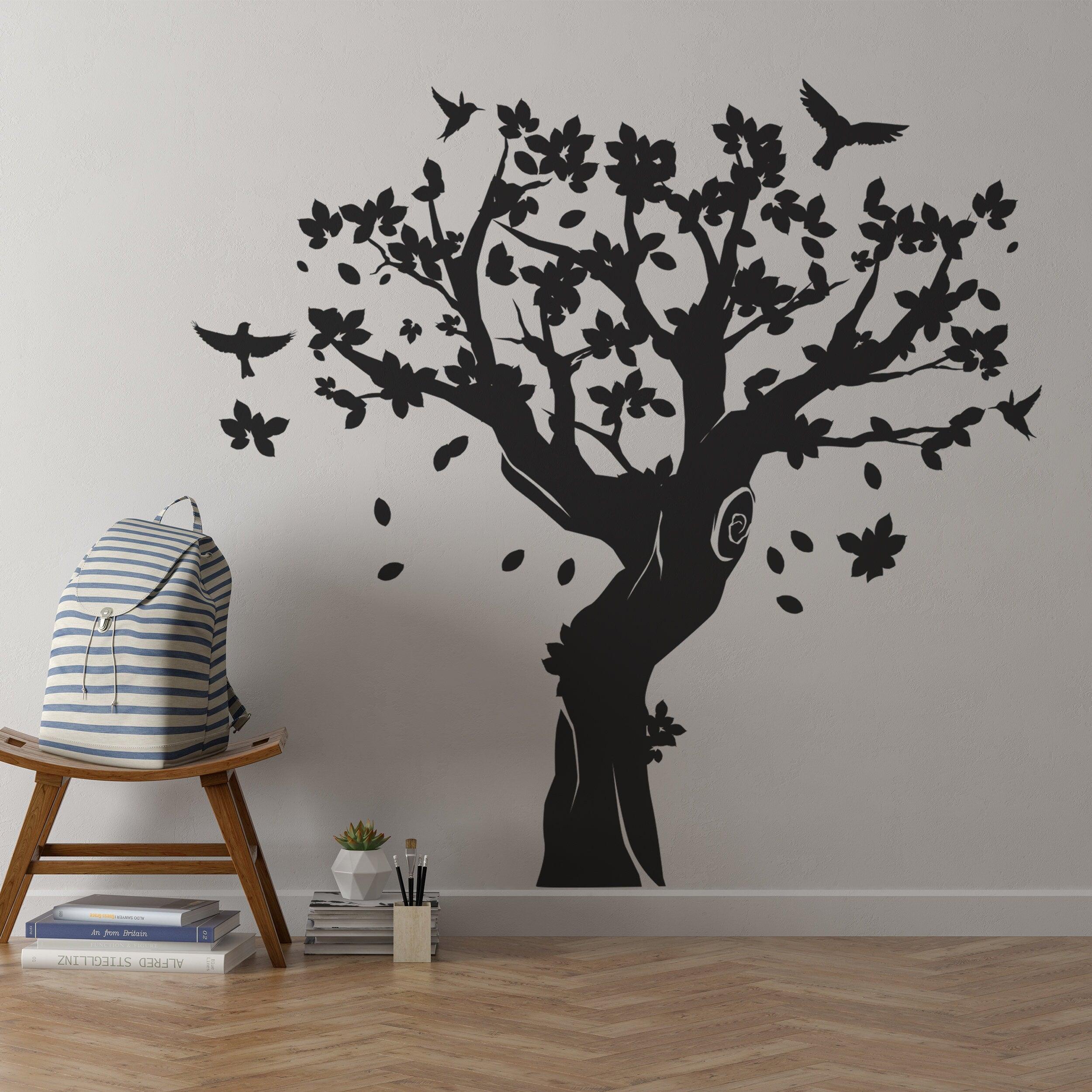 Tree Wall Decal Decor - Large Art Vinyl Sticker - Thumbnail 4