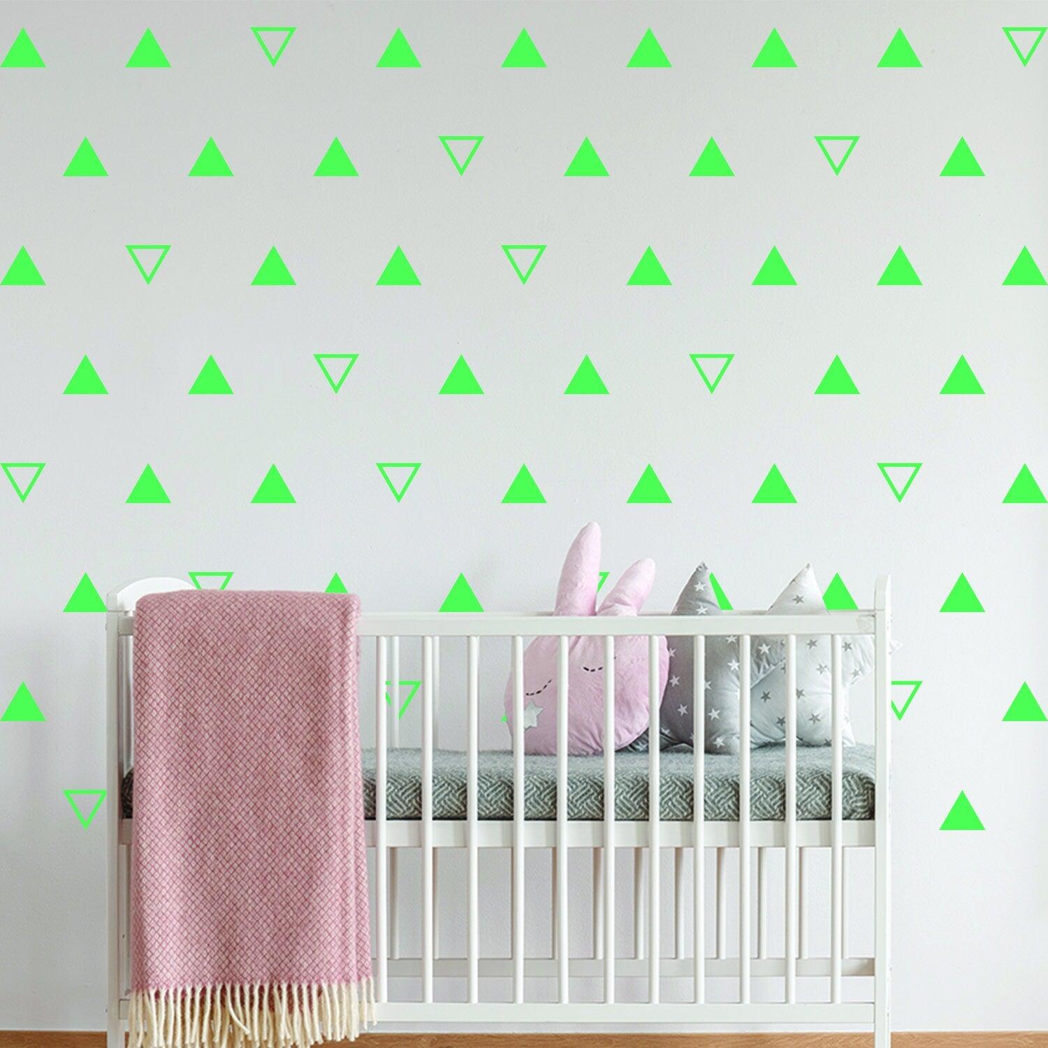 40x Triangle Wall Vinyl Decals