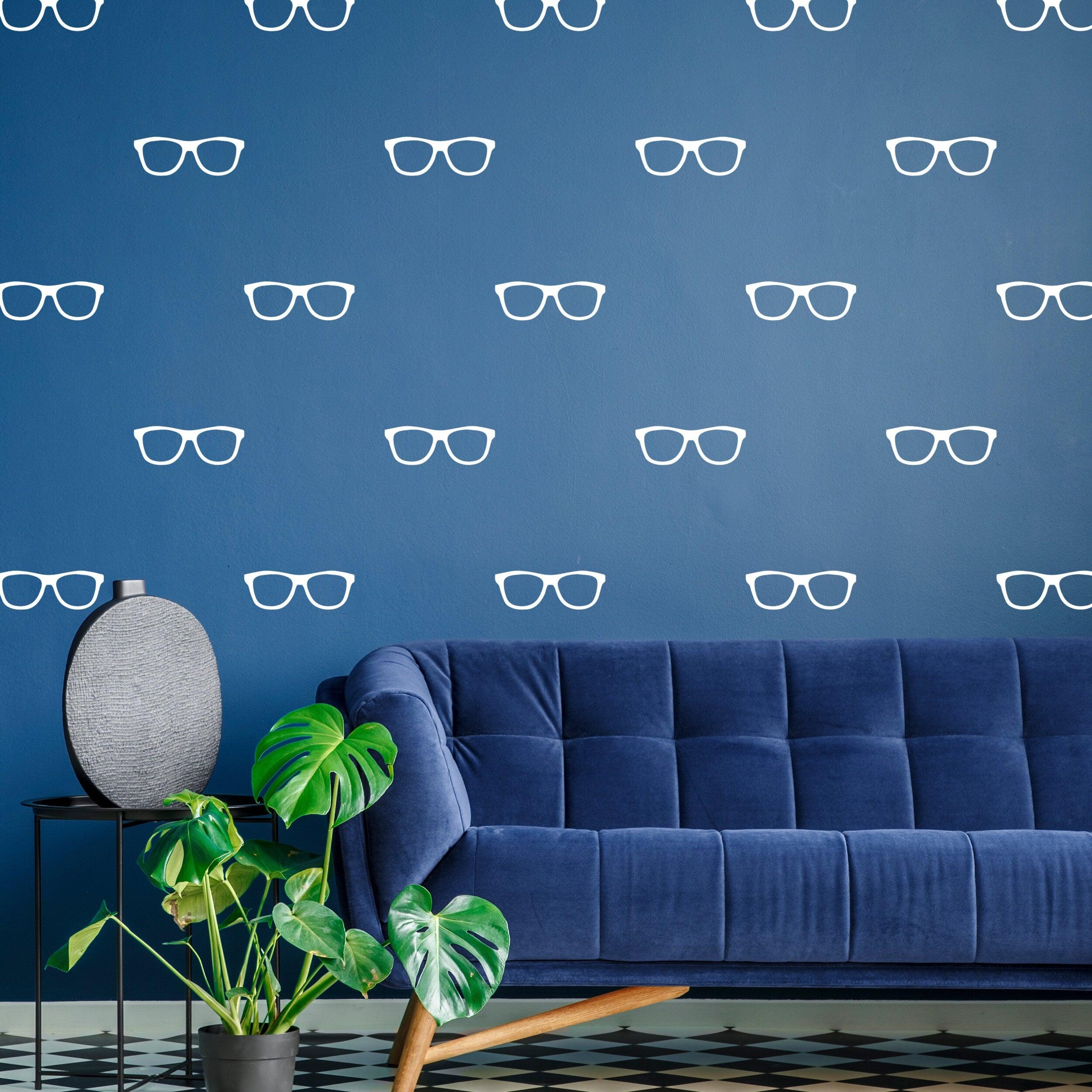 50x Glasses Wall Decals Decor - Thumbnail 2