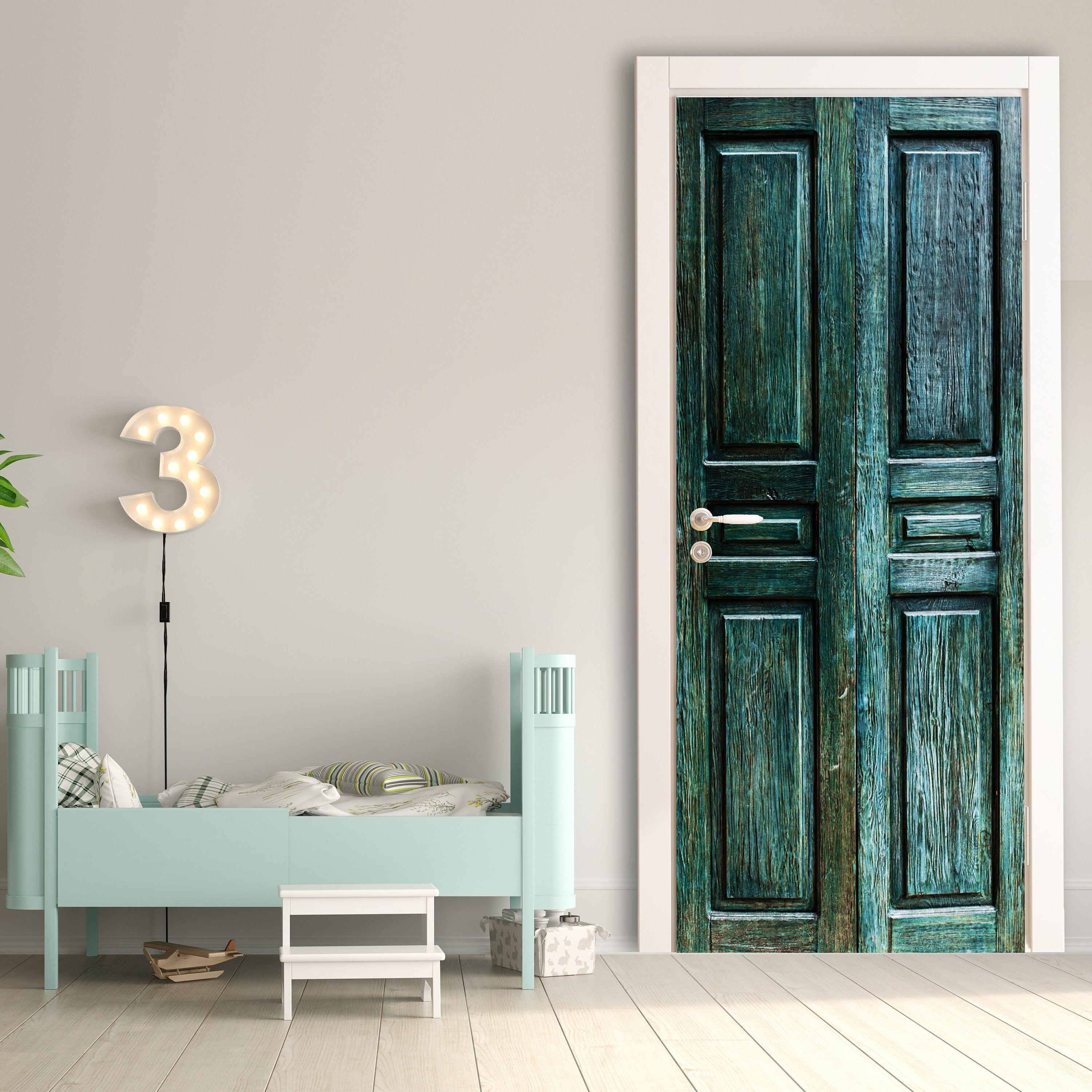 3D Door Cover Sticker - Barn Wallpaper Front Door Mural Wall Decal - Thumbnail 3