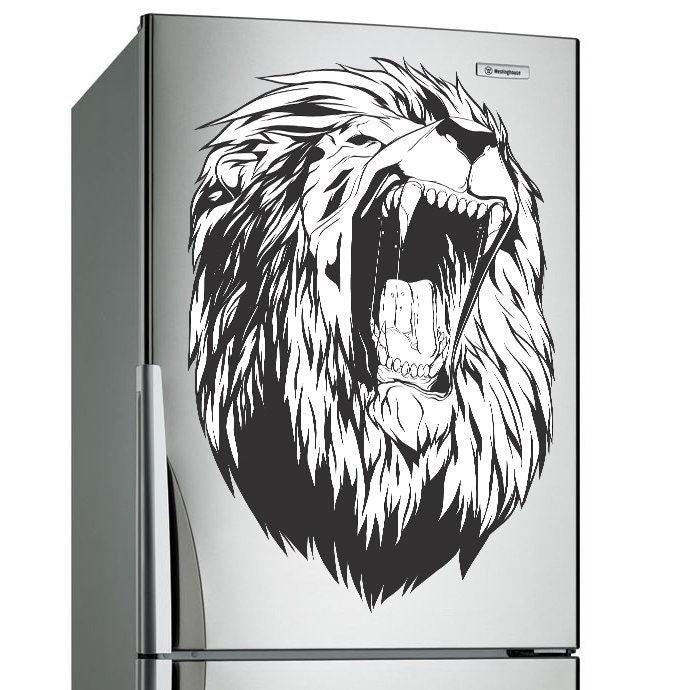 Lion Head Wall Decal Decor