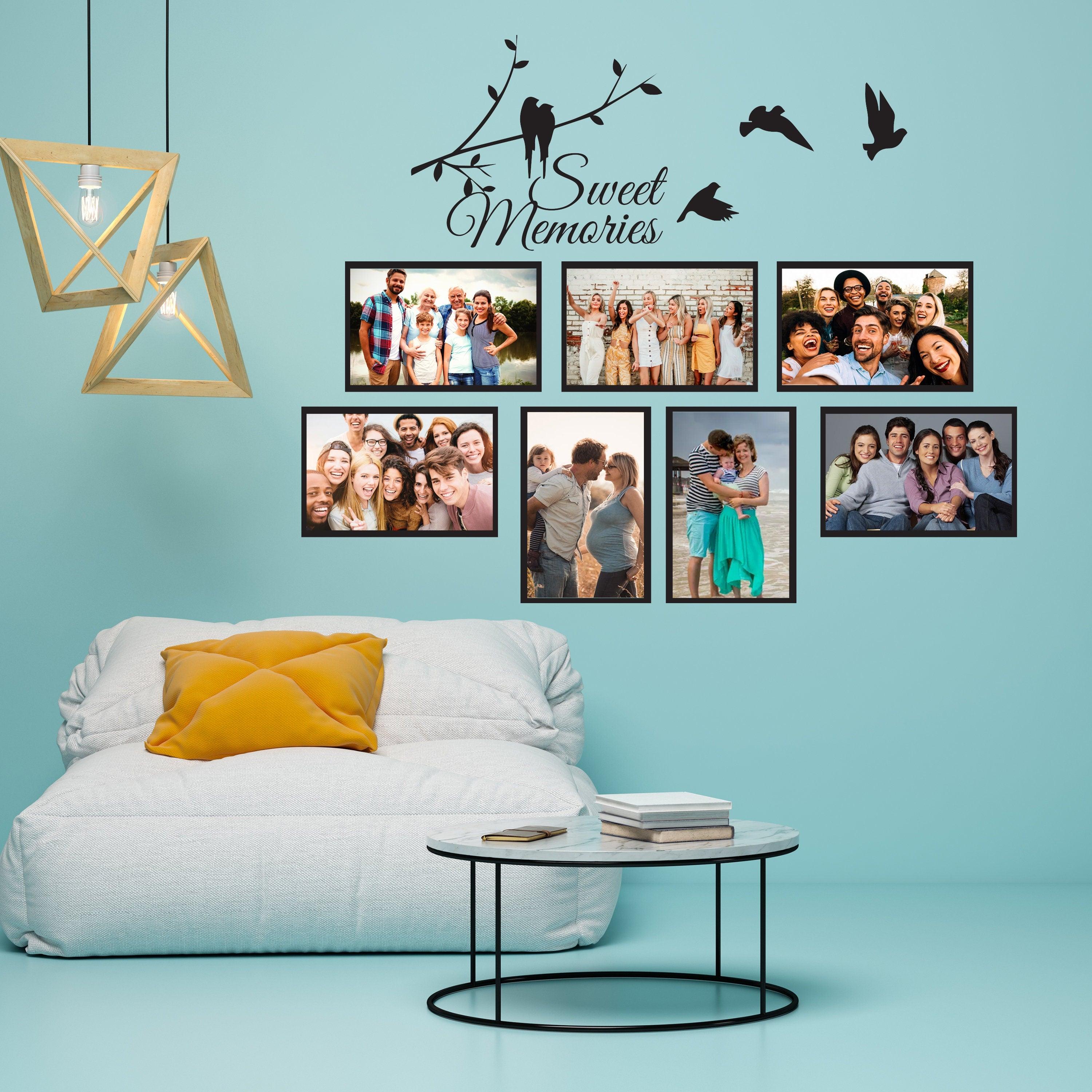Picture Frames Family Wall Decal - Photo Quote Saying Vinyl Sticker