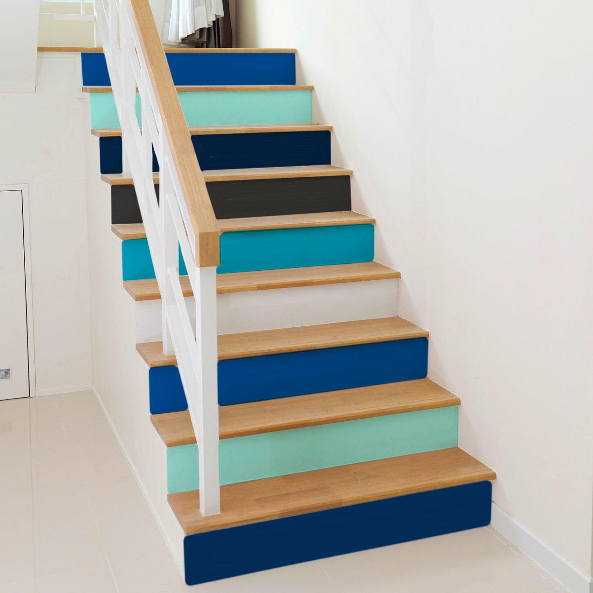 Gradient Color Self-adhesive Stairs Risers Stickers - Thumbnail 4