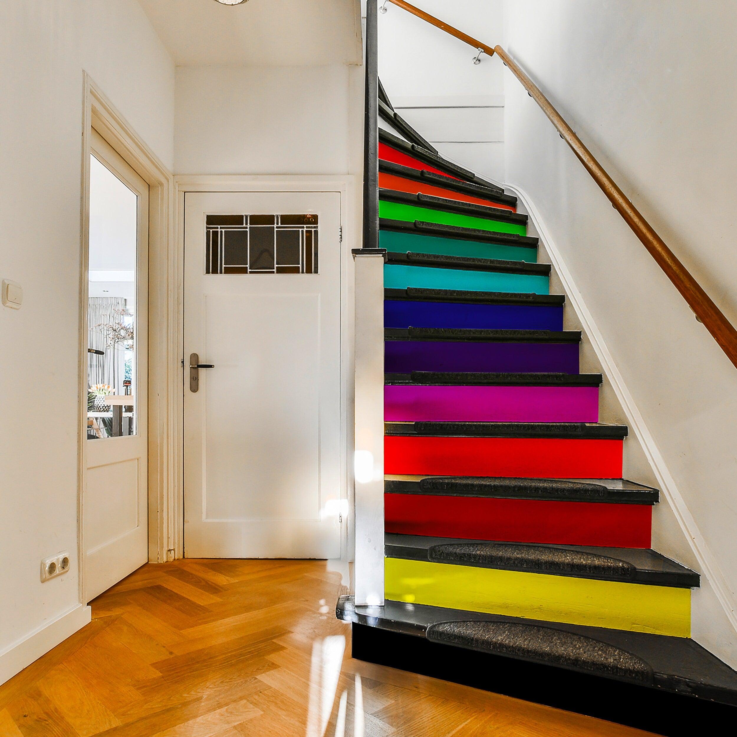 Rainbow Stair Riser Stickers