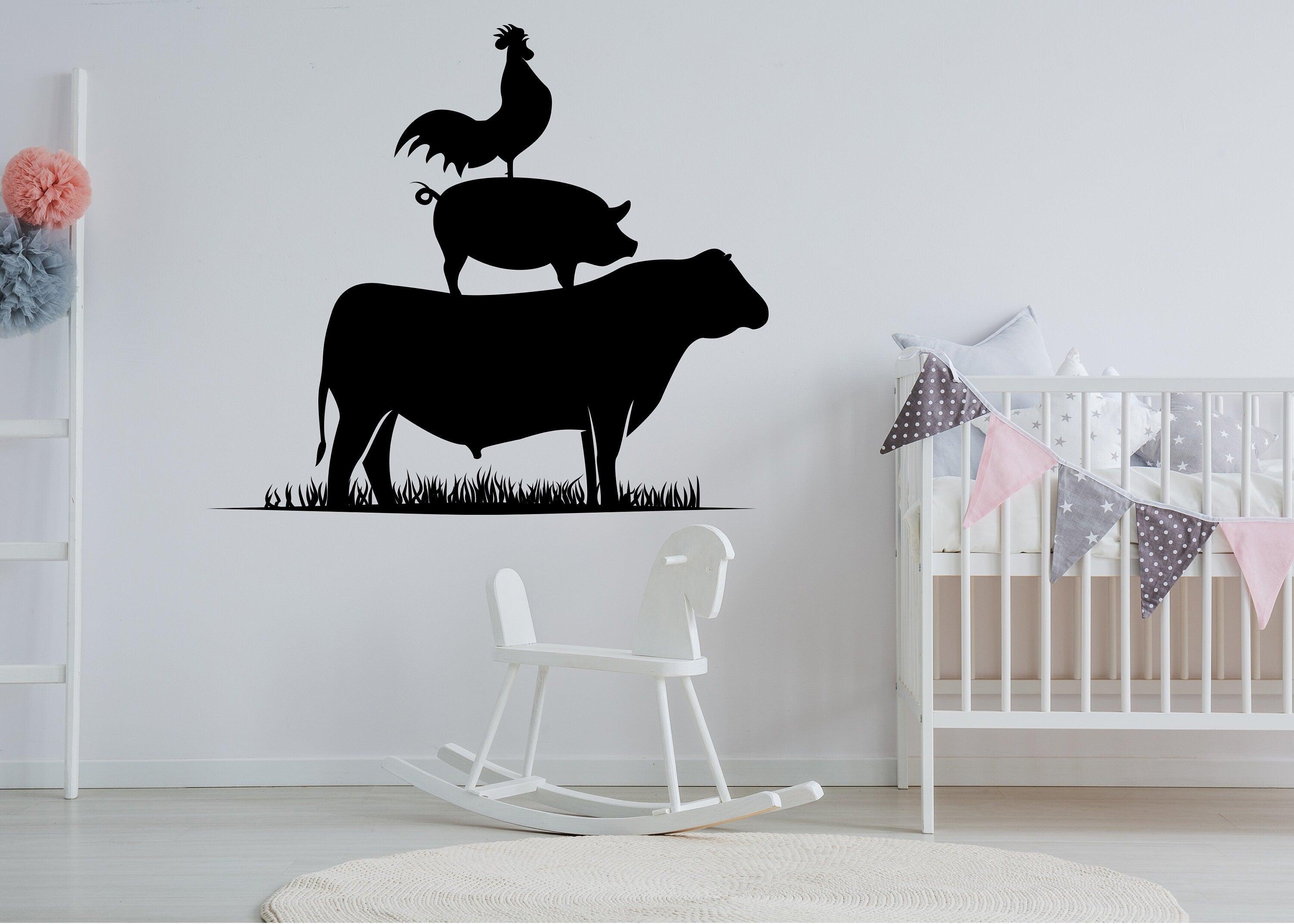 Livestock Farm Animals Wall Sticker - Thumbnail 4