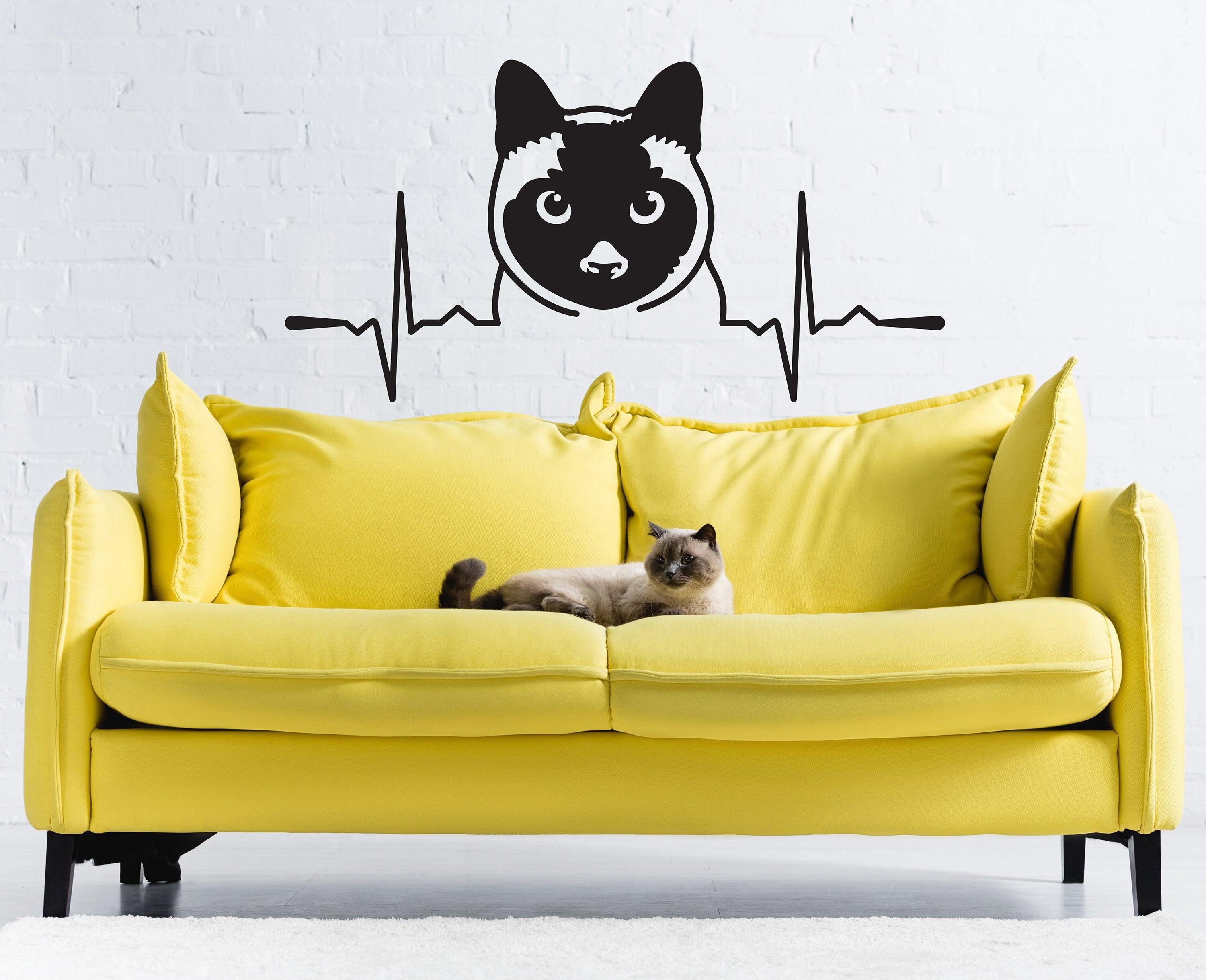 Siamese Cat Wall Sticker - Thumbnail 2