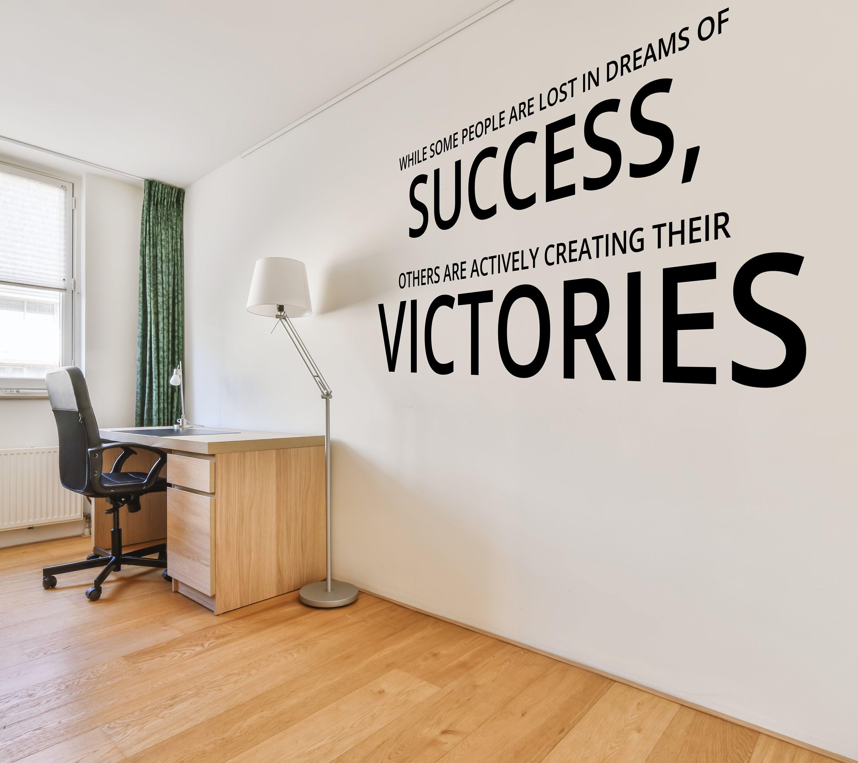 Inspirational Home Office Decor Wall Art Decal - Small Bossiness Motivational Saying Stickers - Thumbnail 2