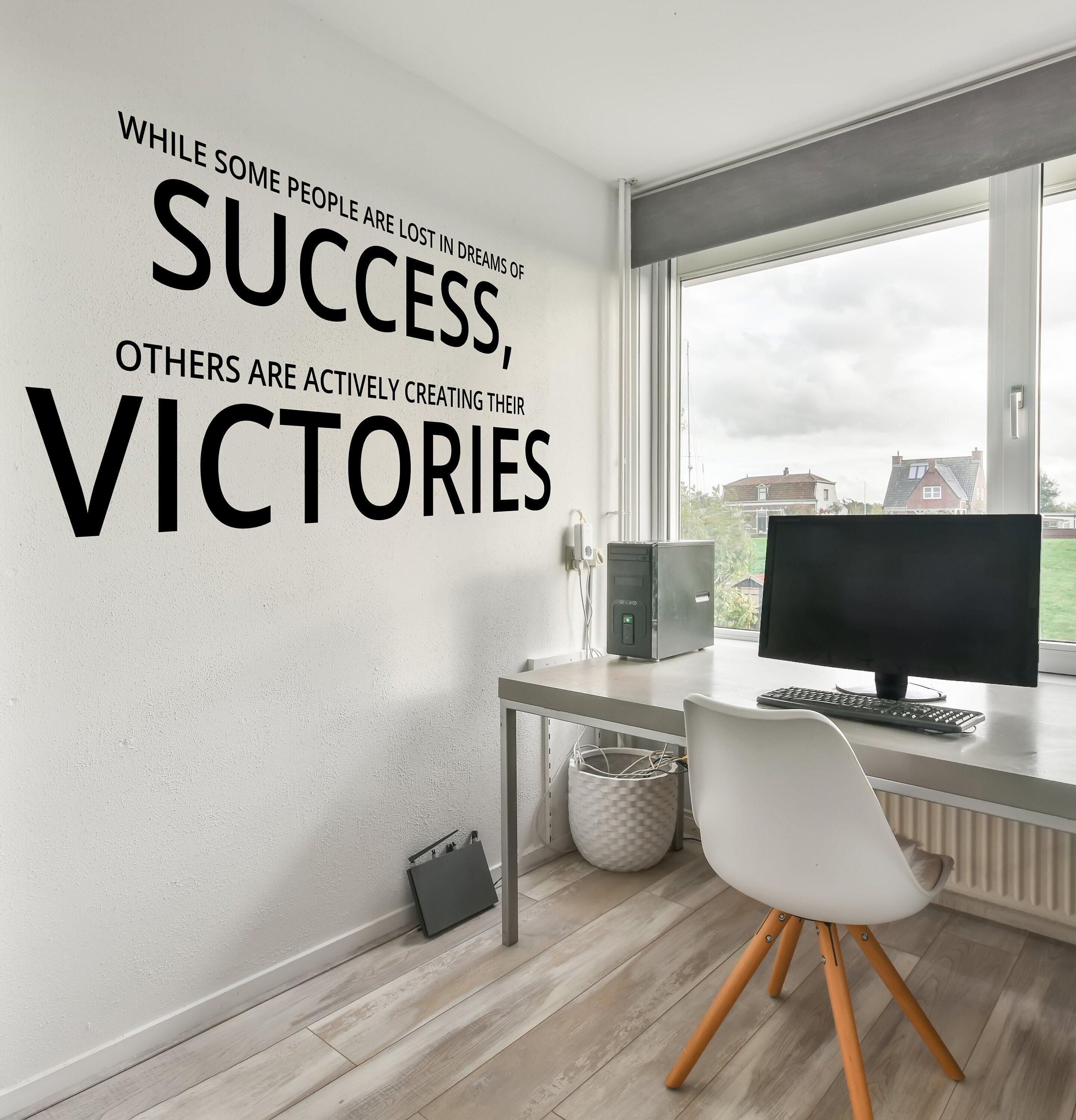Inspirational Home Office Decor Wall Art Decal - Small Bossiness Motivational Saying Stickers