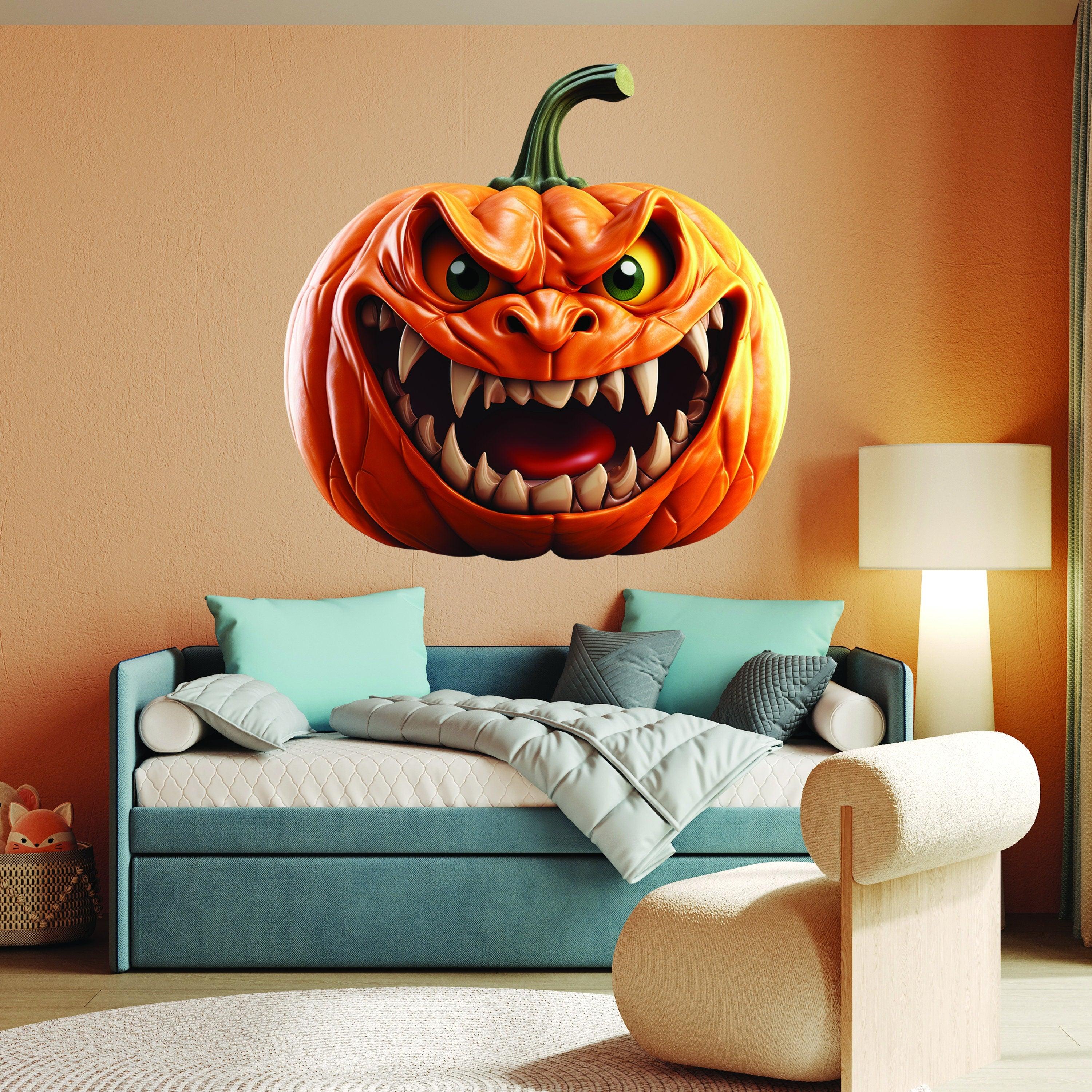 3D Evil Laughing Pumpkin Decal - Thumbnail 2