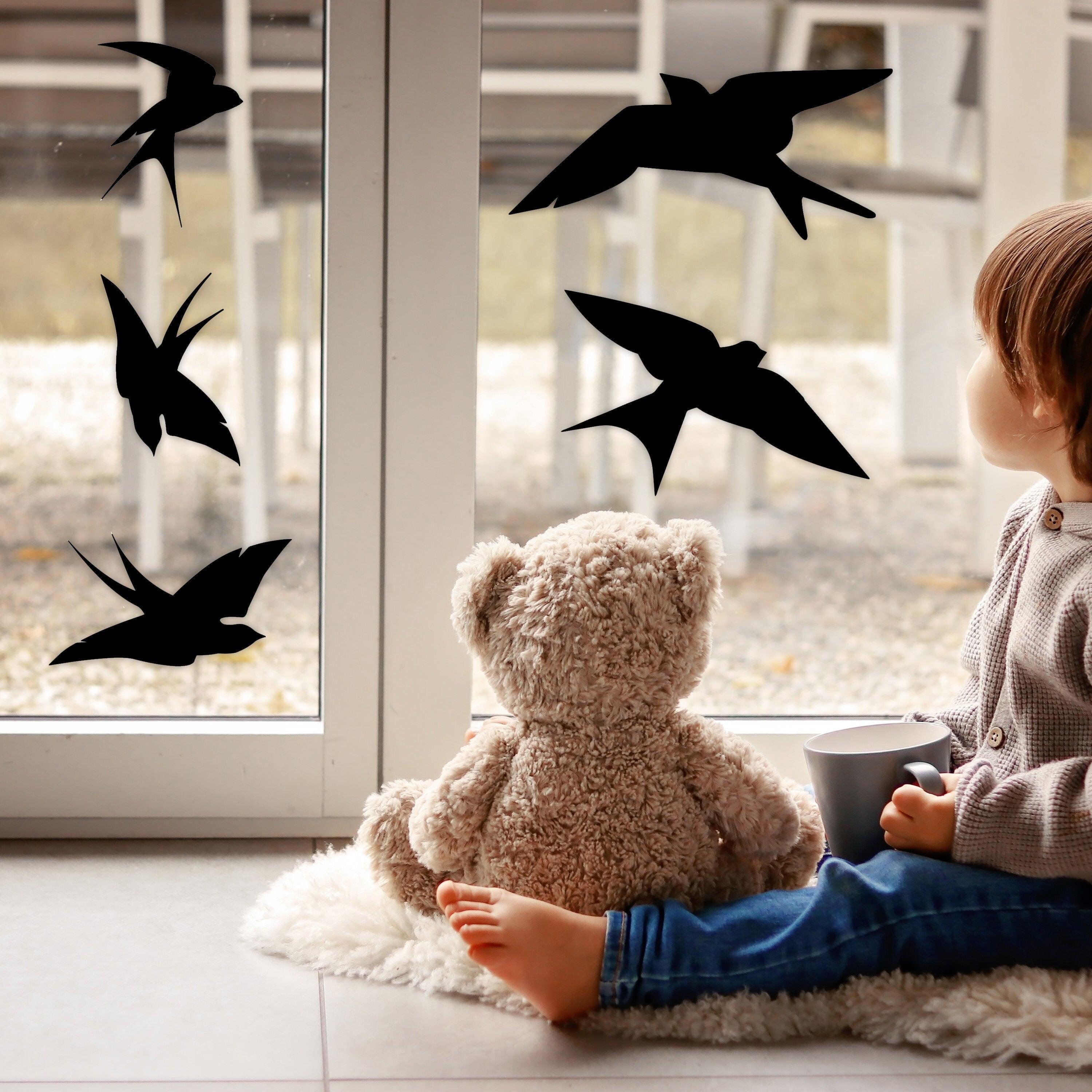 25-Pack Black Bird Deterrent Window Decals - Thumbnail 5