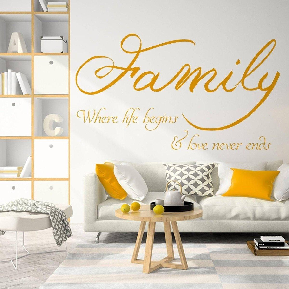Motivational Love and Family-Themed Wall Decal - Thumbnail 4