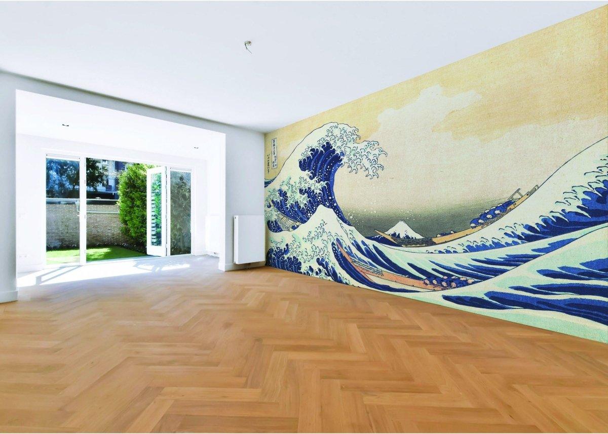Ocean Serenity Wall Art Decal - Japanese Inspired Design