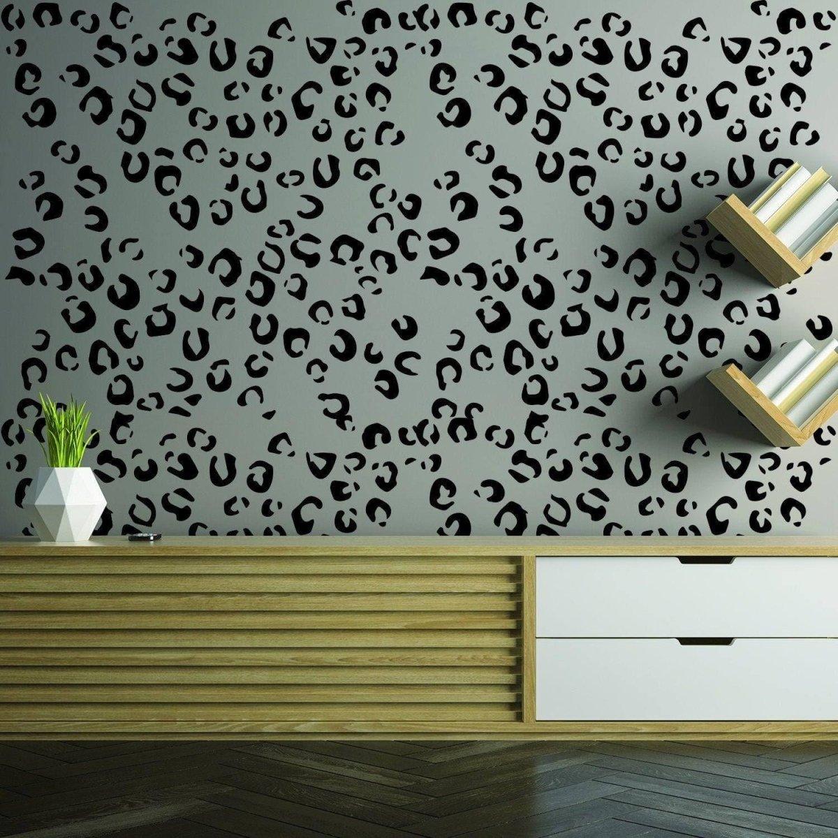 Pack of 50 Leopard Spot Animal Print Vinyl Decals