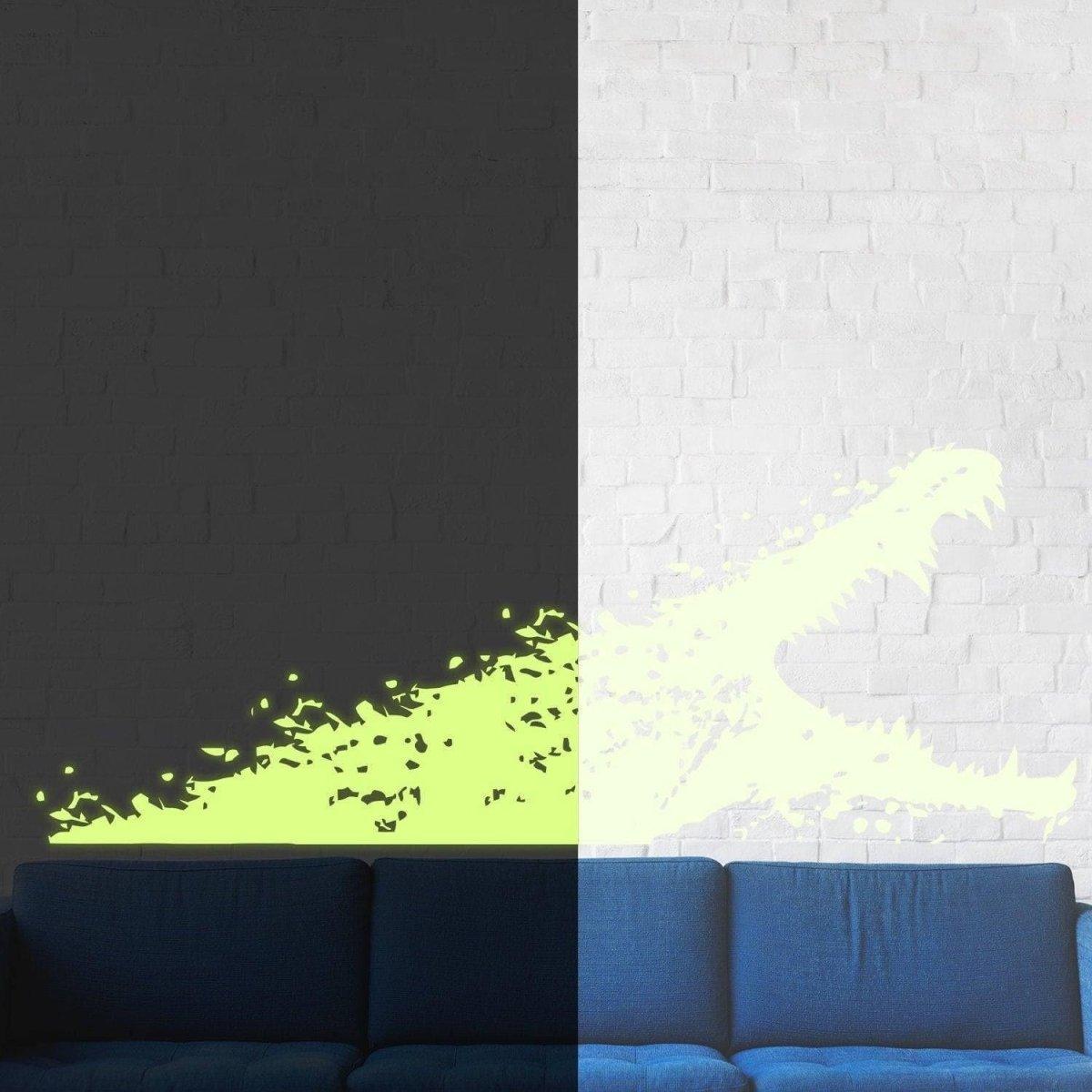 Glow In Dark Alligator Wall Decal - Thumbnail 5
